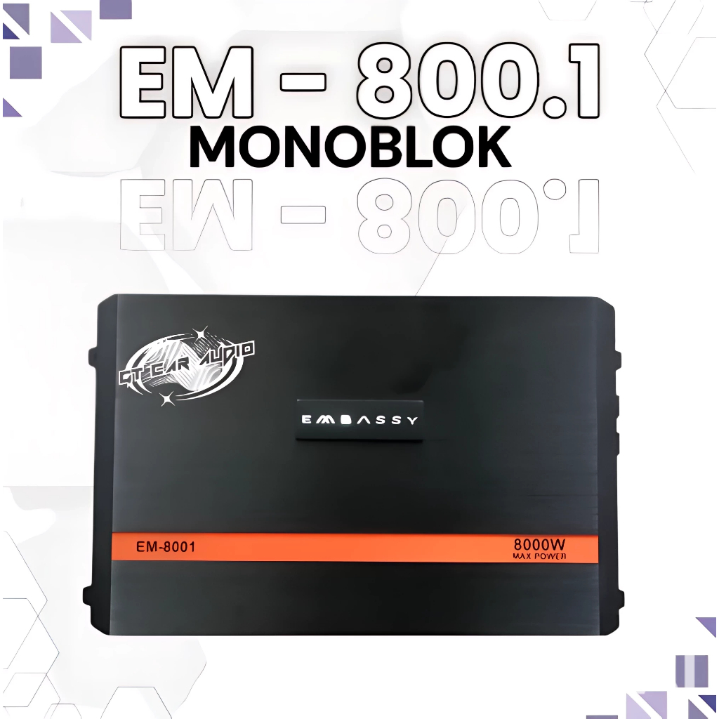 POWER MONOBLOCK EMBASSY EM-800.1 Class D