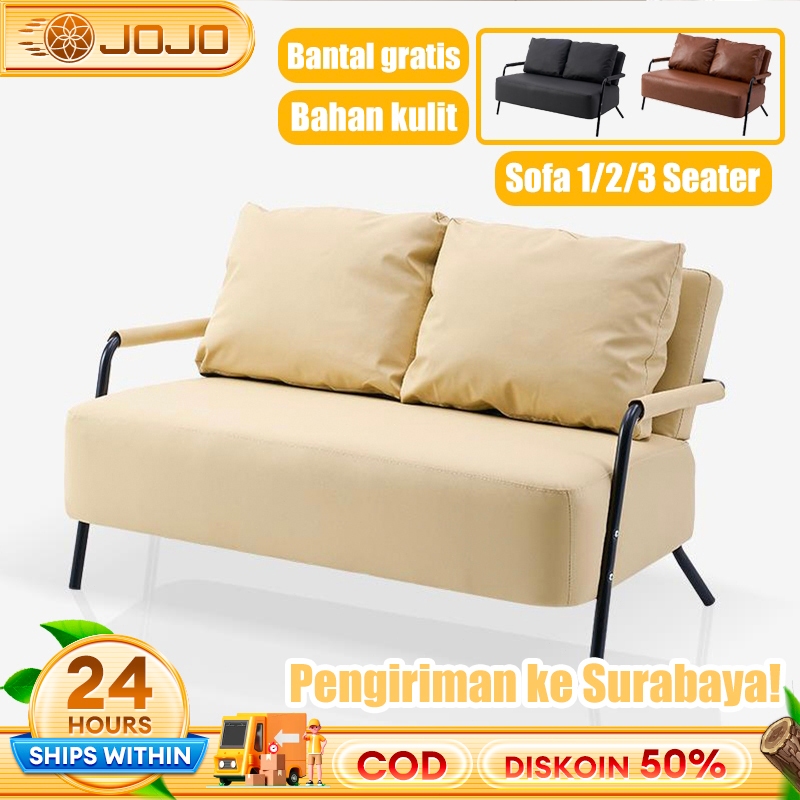 [Surabaya Express]Sofa Minimalis Sofa Ruang Tamu Sofa Bed Sofa Set Sofa 1/2/3 Seater Sofa Empuk Mult