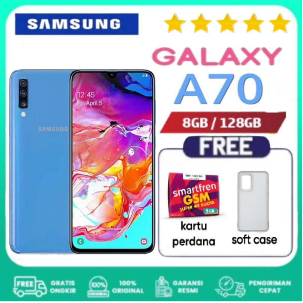 ( RESMI ) HP SAMSUNG A70 RAM 8GB/128GB || 8GB+128GB - EX SEIN GARANSI