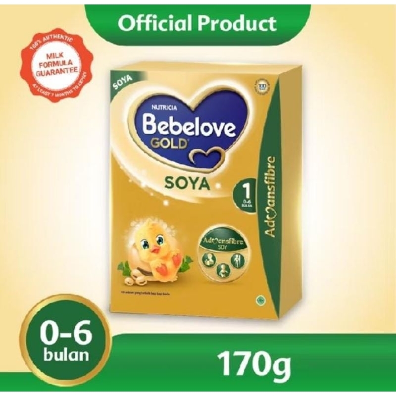 BEBELOVE GOLD SOYA 1 (0-6 Bulan) 170gr
