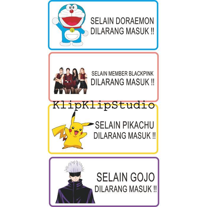 

Sticker Stiker Warning Dilarang Masuk Selain Macam Macam KK - Z3D