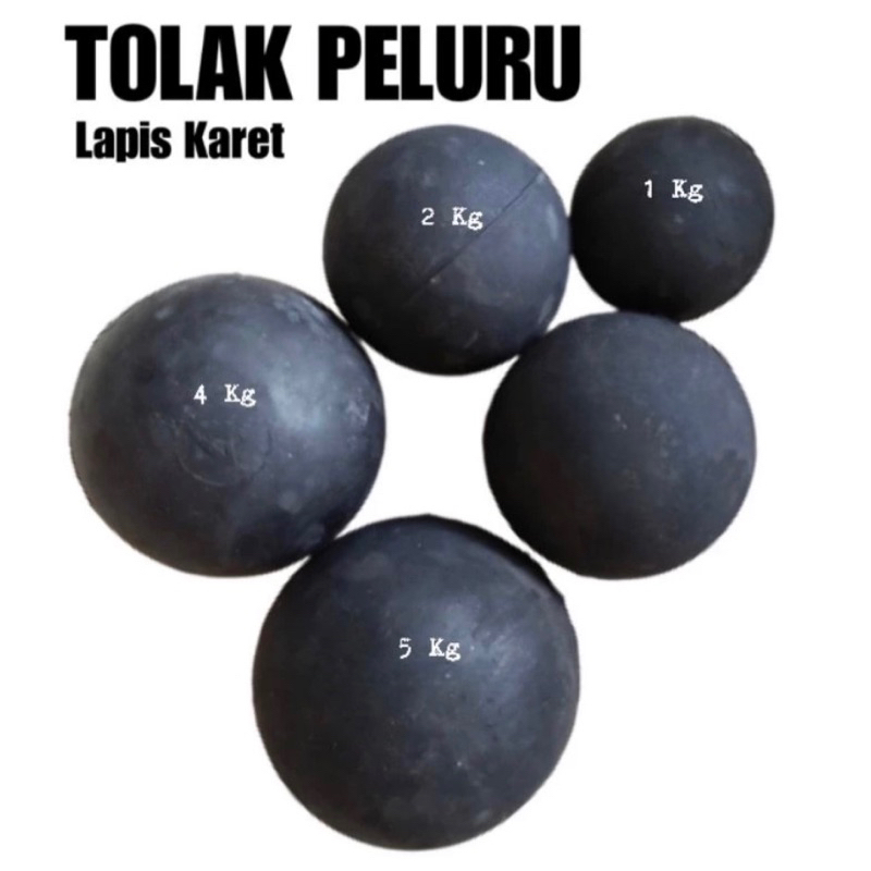TOLAK PELURU LAPIS KARET 4 kg || olahraga atletik lempar besi tolak peluru 4 kilo 4 kilogram gram pe