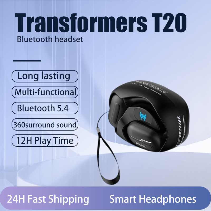 Transformers T20 Tws Ear Hook Earphone Gaming Low Latency