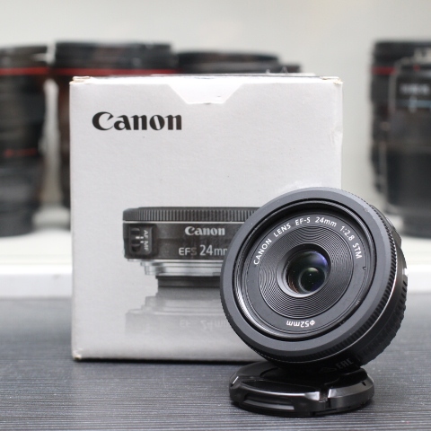 Lensa DSLR Canon 24mm - Lensa Fix Wide - Fulset Good Condition