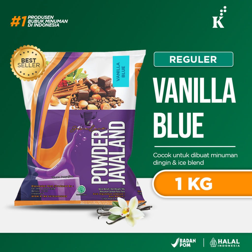 

Bubuk Minuman Vanilla Blue Bubble Powder Drink Original Javaland
