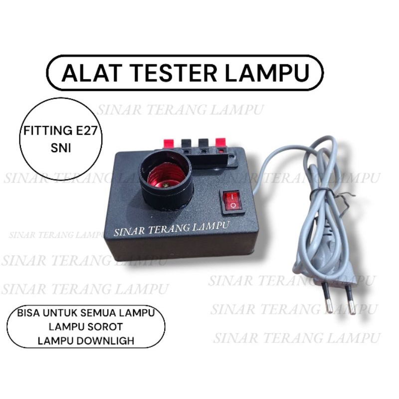TESTER LAMPU LED DRAT  E27 LED TESTER DOWNLIGH LAMPU SOROT