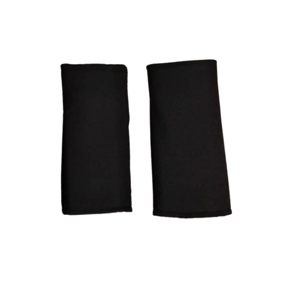 Sepasang PELAPIS TALI SEAT BELT Pad Black Polos CVC SEAT BELT PAD STROLLER