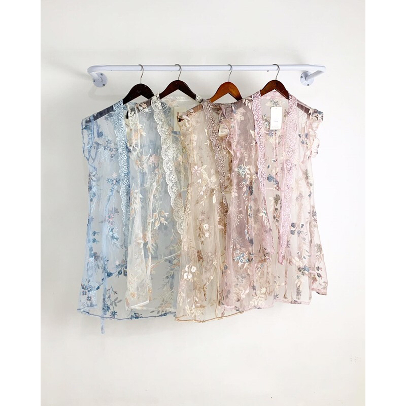 Selana vest brokat- vest brokat- vest panjang