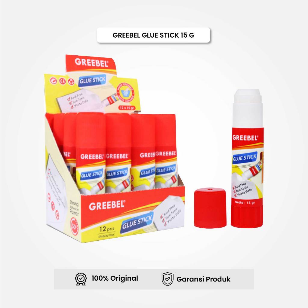 

Lem Stik Glue Stick Greebel 15 Gram GS-1915 / Lem kertas