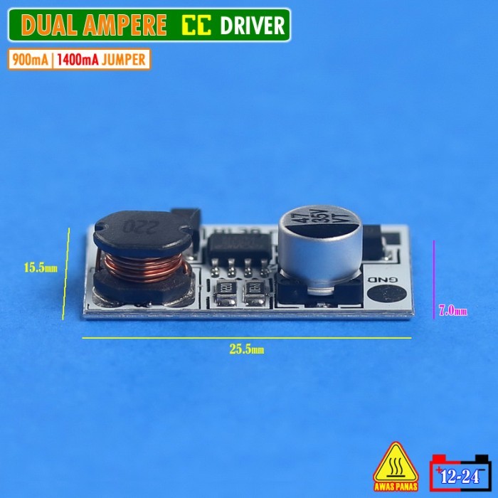 Ciasaatcisarua Driver Led Dual Ampere 900Ma 1400Ma Mini Driver Led 5W Hpl Cree Sst Osram Mcp Csp 10W
