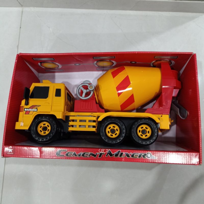 Daesung Toys Korea Super Cement Mixer - Mobil Pengaduk Semen Truk Truck DS708