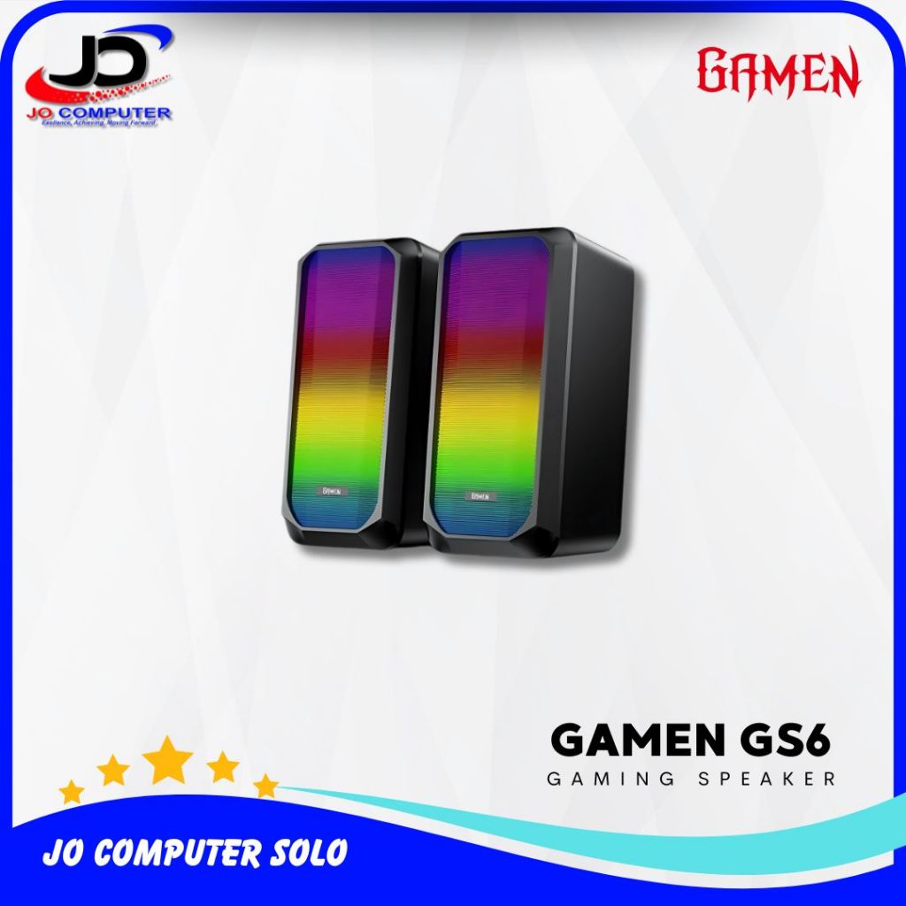 Speaker Gaming Gamen GS6 RGB Rhytm Super Bass Audio Sound