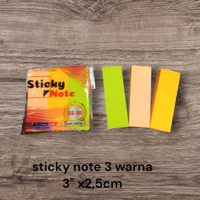 

STICKY NOTE/MEMO PENANDA KERTAS Vtro 100 lembar