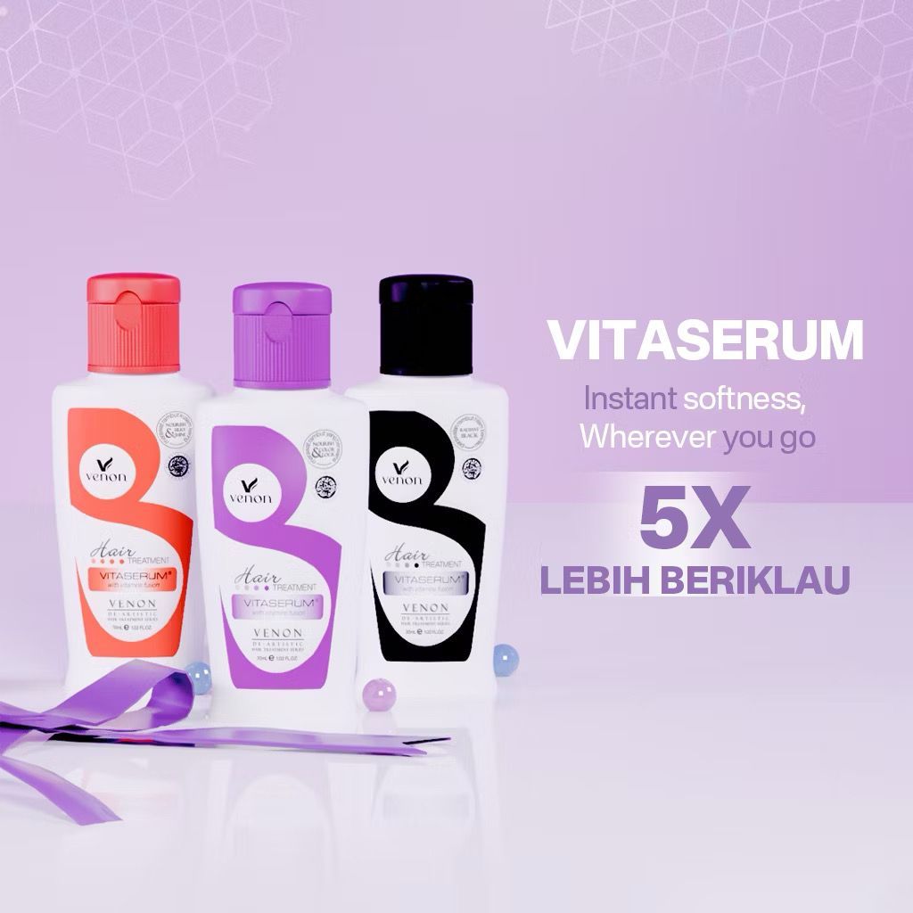 VENON 2in1 Serum + Vitamin Rambut / Venom Vitamin Rambut 30ML