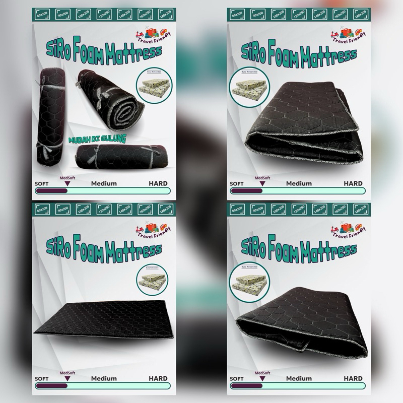 100x200 // ORTHOPEDIC FOAM || KASUR BUSA REBONDED SIRO FOAM // Kasur Busa Travelling / Kasur busa ma