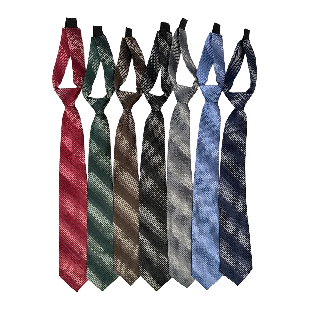 Mubeng - Dasi Instant Motif Salur Gradasi