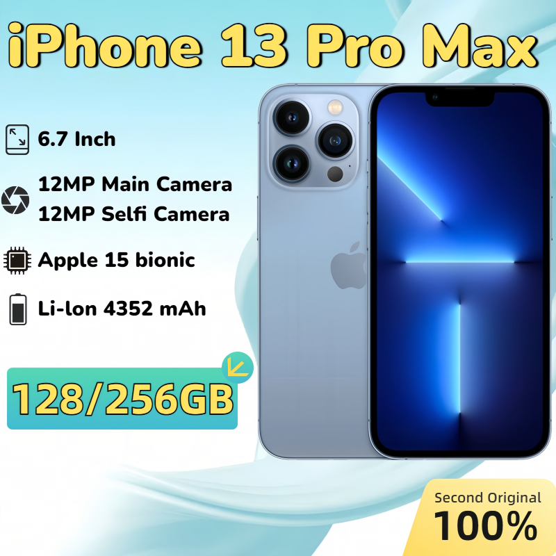 IPHONE 13 Promax 128GB 256GB Second Fullset 6.7" ORI100% 3U All Green Sinyal All Operator ip13promax