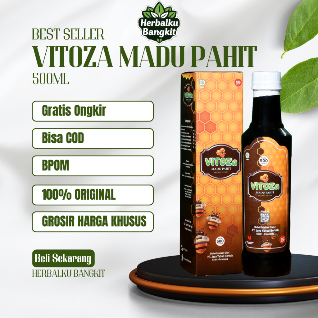 

VITOZA MADU PAHIT BPOM UNTUK ASAM URAT KOLESTEROL DARAH TINGGI MADU VITOZA ORI FITOZA VITOSA PITOSA