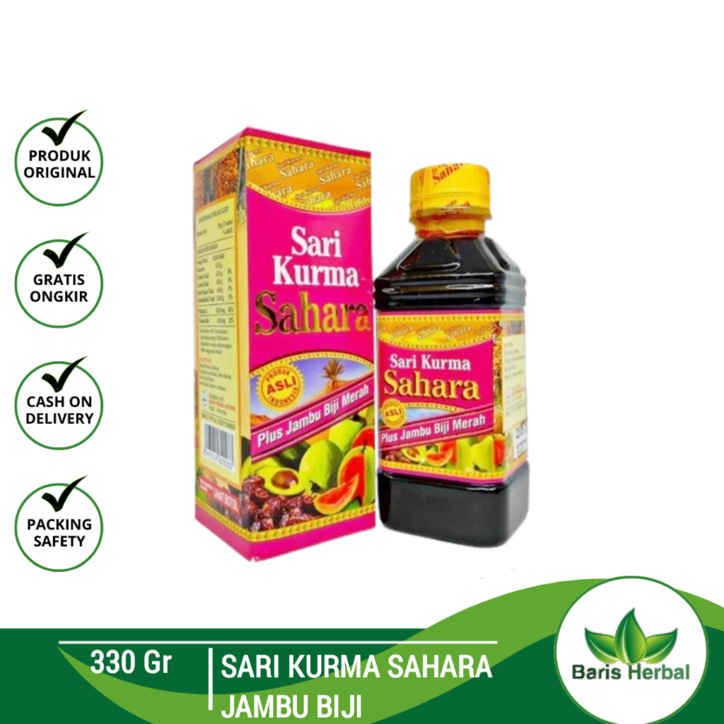 Sari Kurma Sahara Plus Jambu Biji Merah 330gr Sahara Madu Sari Kurma