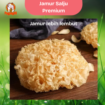 

JAMUR SALJU KUNING PREMIUM / SNOW FUNGUS / BAI MU ER / YIN ER / JAMUR ES 10 - 50 GRAM