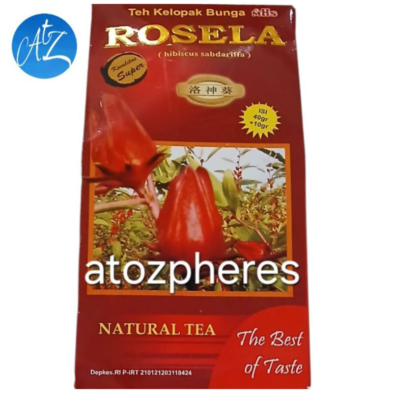 

Teh Kelopak Bunga kualitas super MHS ROSELA ROSELLA Hibiscus sabdariffa Natural Tea kemasan 40g +10g
