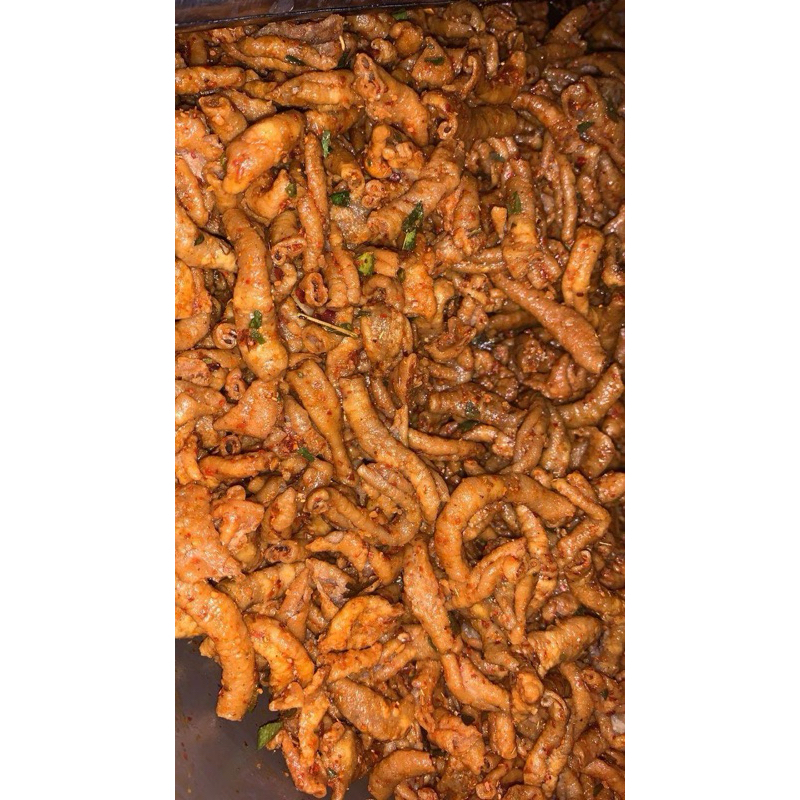 

Usus crispy premium bumbu daun jeruk