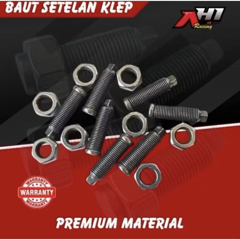 BAUT SETELAN KLEP AH1 TIGER GL CB MATIC BEBEK UNIVERSAL UNUTUK NOKEN AS RACING ORIGINAL