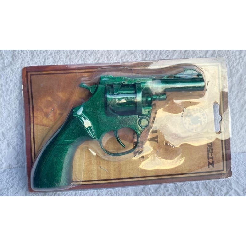 1 Pcs Mainan Pistol Ring Bahan Besi Warna Hijau Tidak Termasuk Peluru