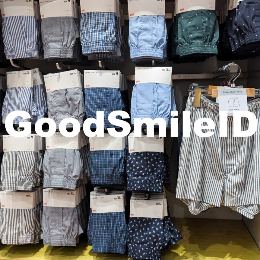 SALE Men Celana Boxer Rajut Katun Pendek Santai Pria Dalaman UNIQLO Celana Dalam Tenun CD Woven Broa