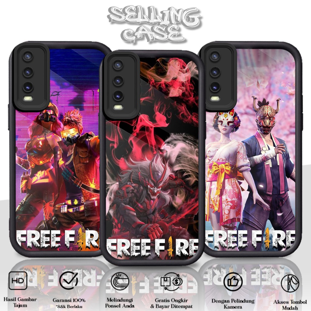 Case Premium Compatible For VIVO Y12S Y20 Y20A Y20S Y20SG Y20i Motif [ FF ] Casing Softcase Glossy A