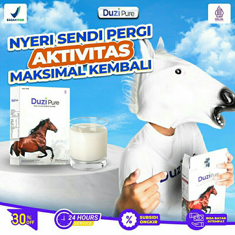 

PAKET HEMAT Duzi Pure 100% Original - Susu Kuda Lombok Premium Kolostrum HALAL MUI & BPOM