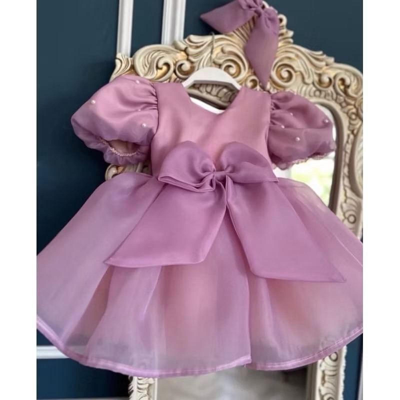 dress anak organza premium