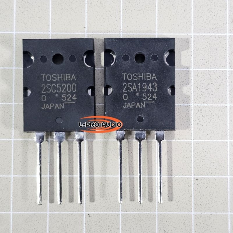 Toshiba C 5200 A 1943 transisor power amplifier C5200 A1943 lot 524 bagus grade super