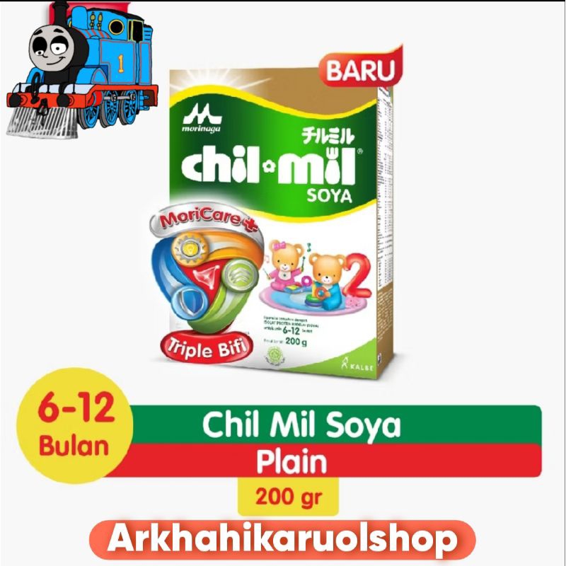 Susu Formula Morinaga Chilmil Soya Formula Bayi Usia 6-12 Bulan 200g