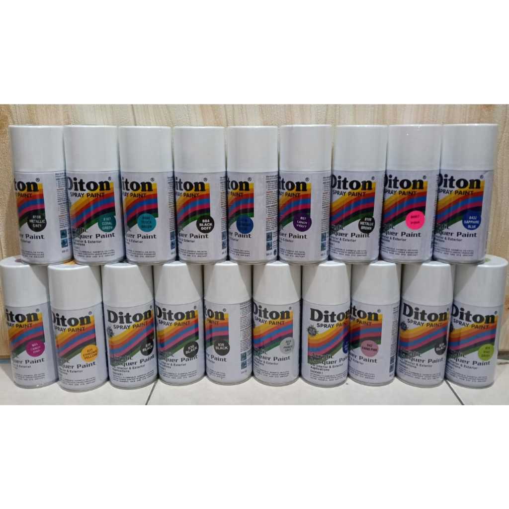 A. Pilok Pilox Cat Semprot Diton 300cc black doff 884 clear 8540 putih 840 biru hitam 839 merah cabe