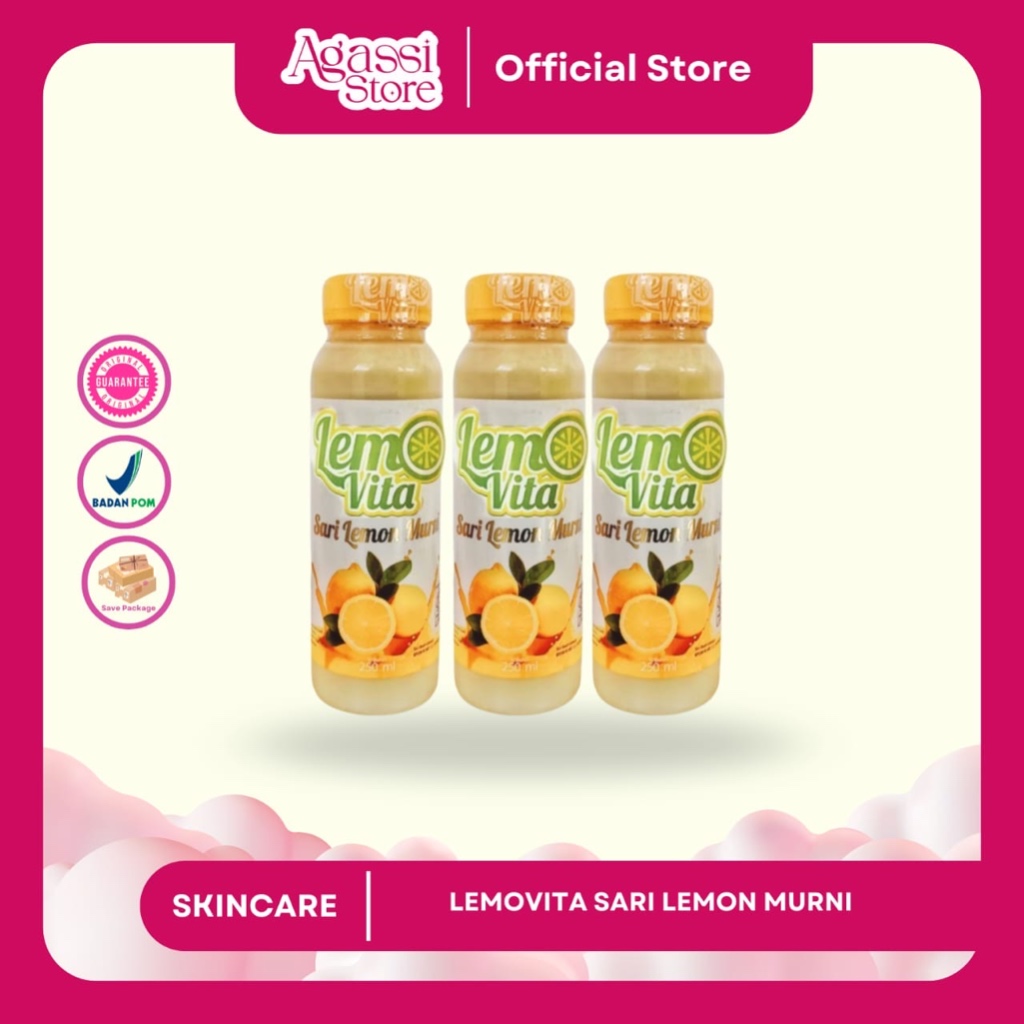 

❤️Agassi❤️ Lemovita Sari Lemon Murni Halal BPOM