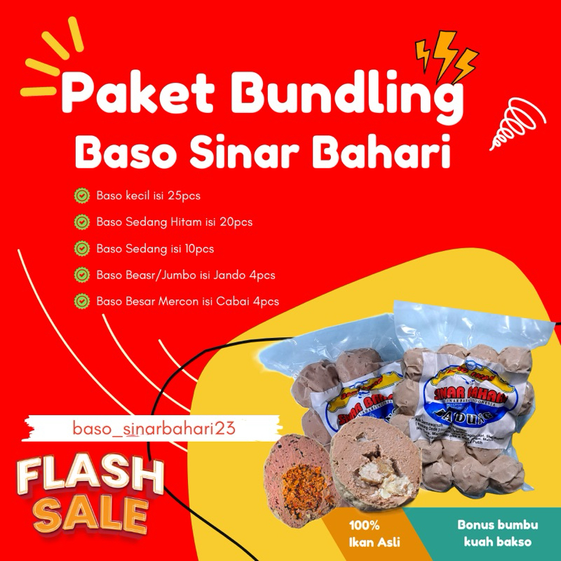 

Baso Ikan Paket Bundling isi 5 pack Sinar Bahari Mamang Dede
