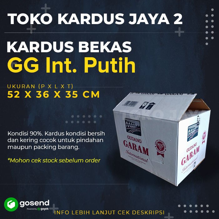 

Kardus Bekas GG Putih Eksplor Untuk Packing atau Pindahan