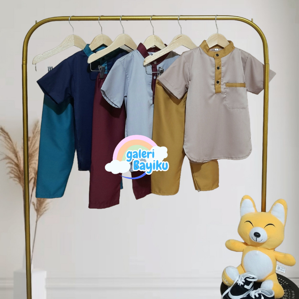 SETELAN KOKO TOYOBO JUNIOR 6-9TH / BAJU KOKO TURKI ANAK PREMIUM /KOKO TOYOBO ANAK / KOKO PUTIH