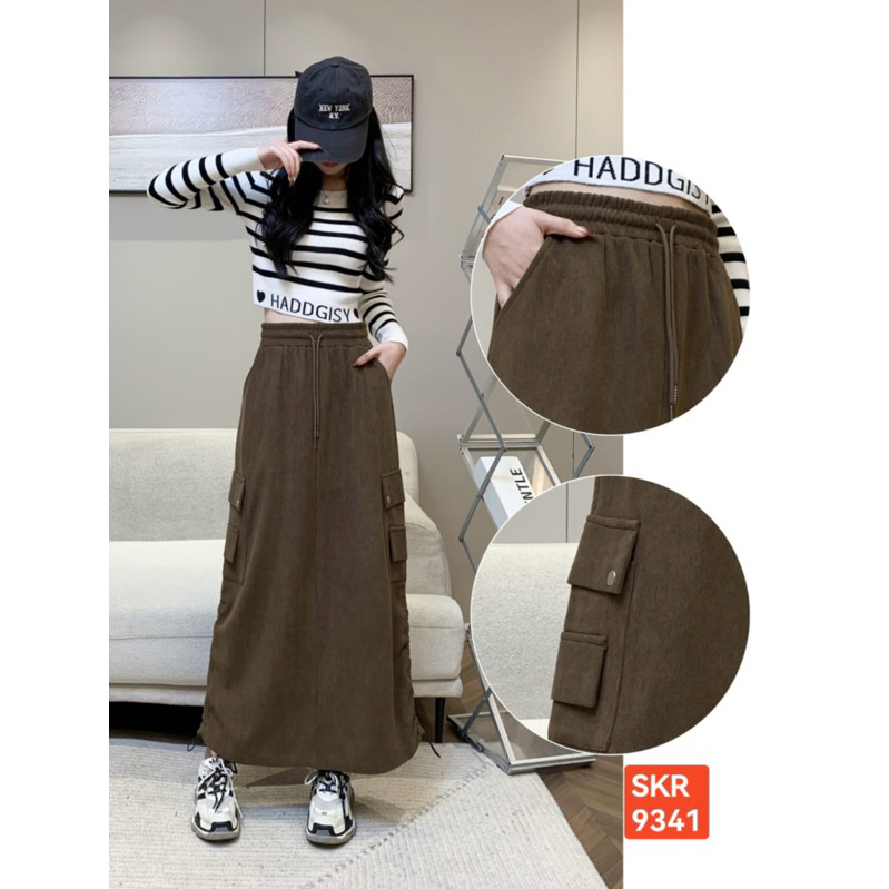 Rok bahan  kodorai cargo bawah serut import / rok kodorai serut bawah import / rok cargo codoray imp