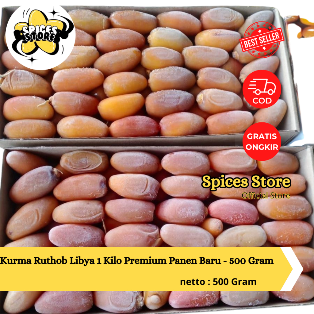 

Kurma Ruthob Libya 1 Kilo Premium Panen Baru - 500 Gram - Spices Store - Kurma Murah Nikmat