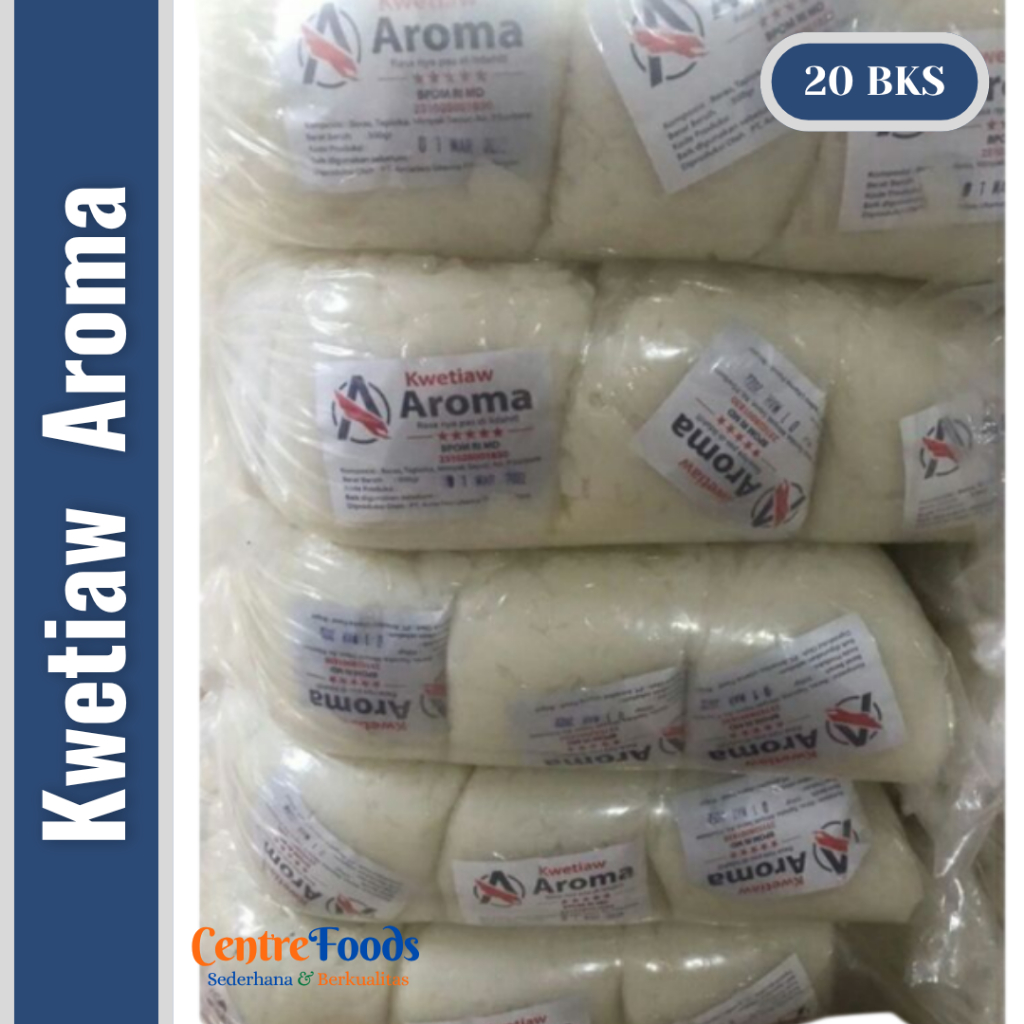 

Kwitau Kwetiaw Kwetiow - KueTiau Kuetiaw AROMA | Isi 20 Bks - 10 Kg [ Harga Per BALL ]