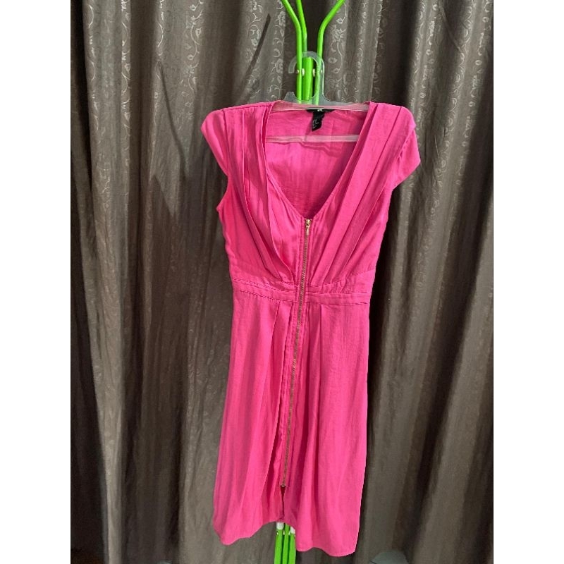 H&M Original dress wanita baju pink