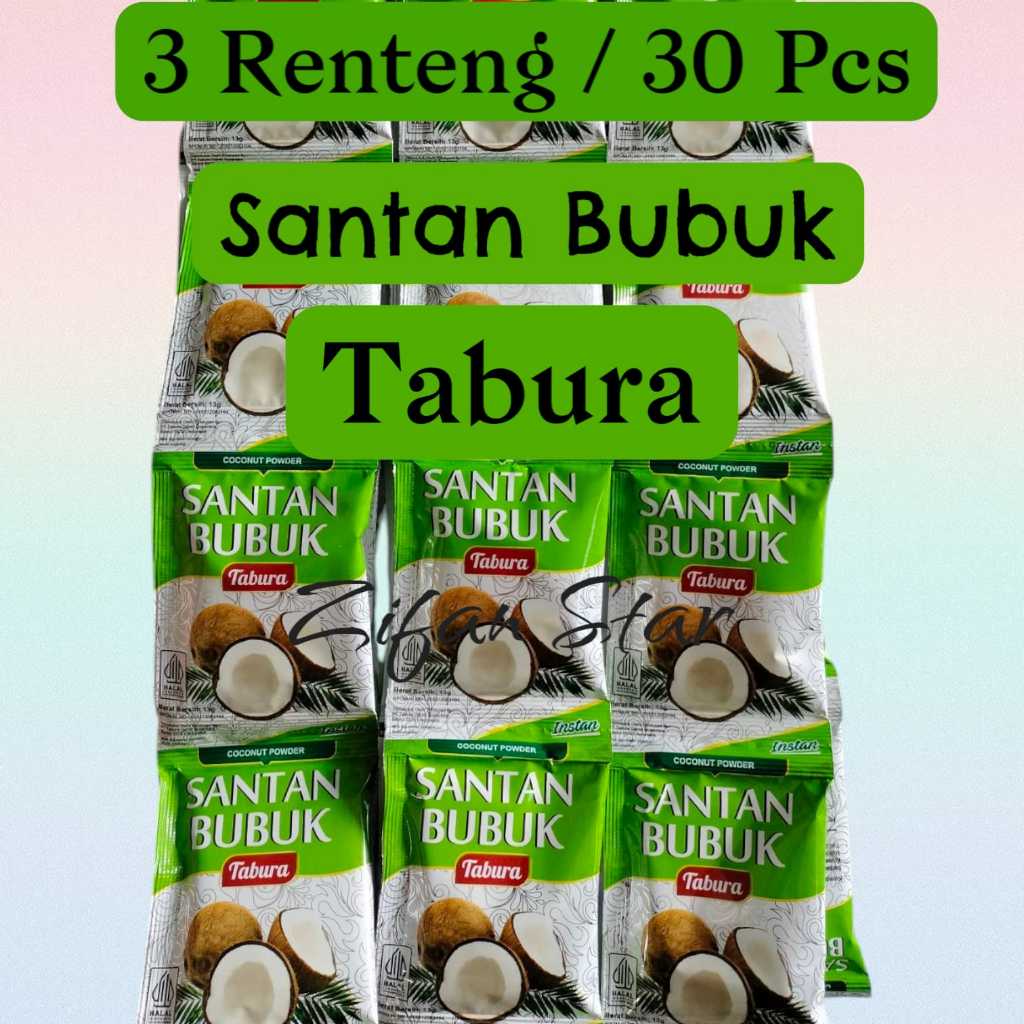 

Tabura Santan Bubuk Paket 3 Renteng / 30 Pcs
