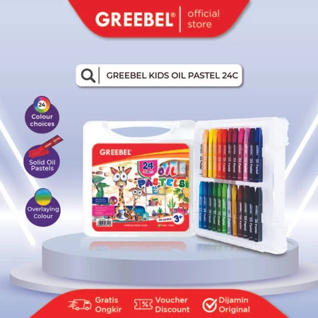 

CRAYON 24 Warna GREEBEL OIL PASTEL