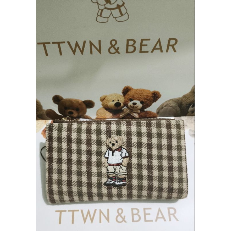 TTWN BEAR ORIGINAL Dompet Panjang Dompet Kartu Uang Dompet Wanita TTWNBEAR