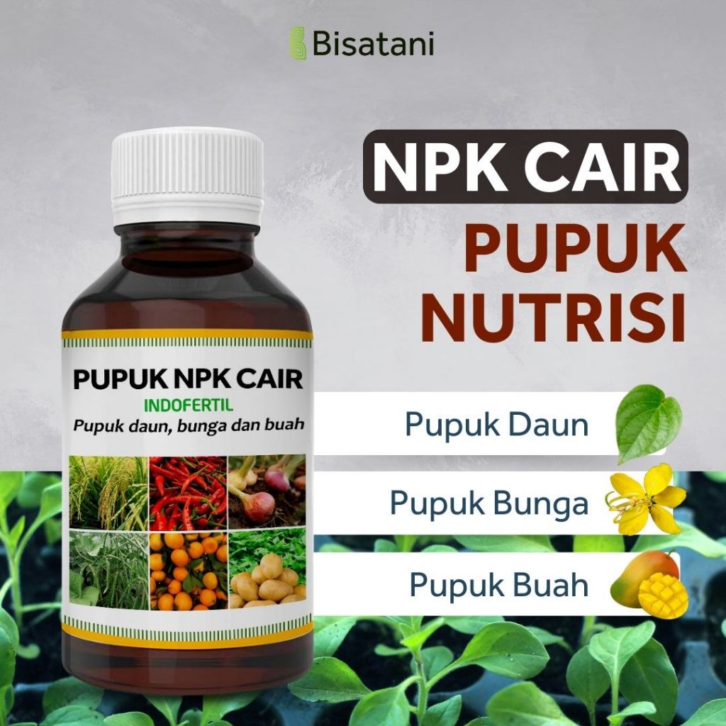 Bisatani - Pupuk Nutrisi Makro Mikro NPK Cair Tanaman Bunga dan Buah