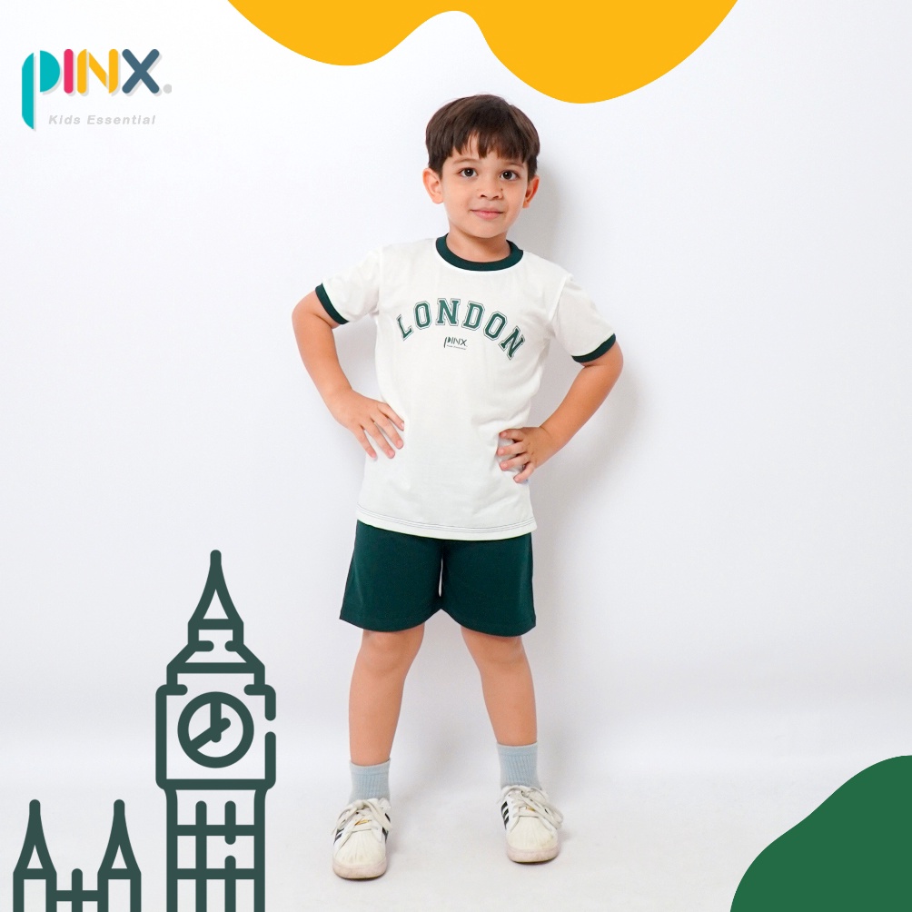 KODE E9D SALE PinxKids  Setelan Anak usia 1  8 tahun Tshirt Street London City