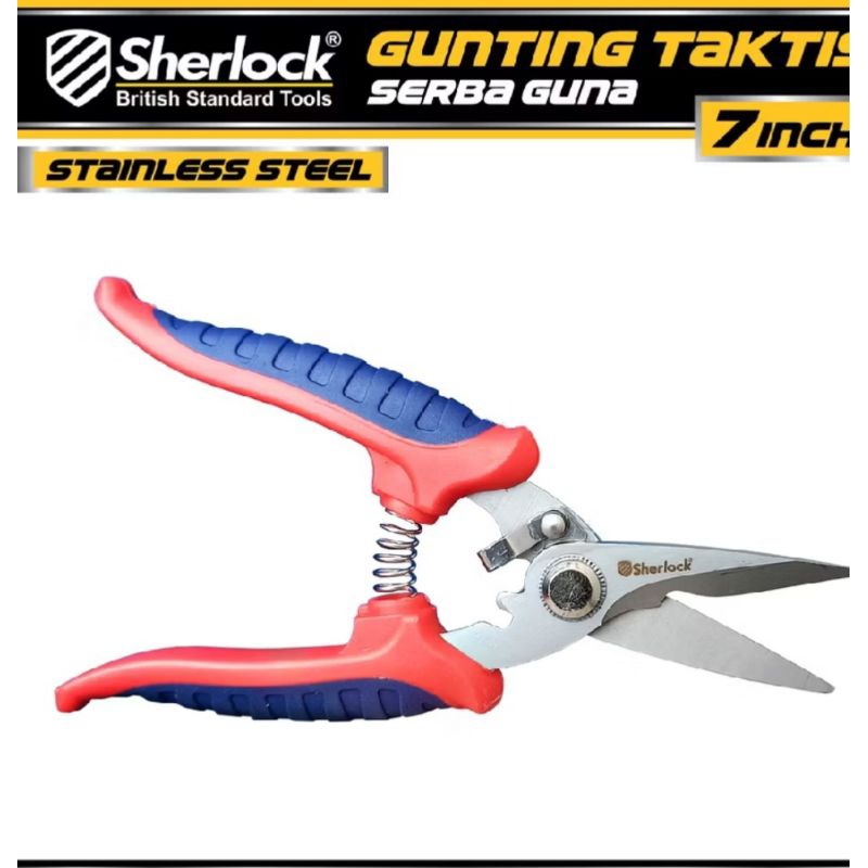 

Gunting Taktis 7 Inch SHERLOCK Gunting Serba Guna