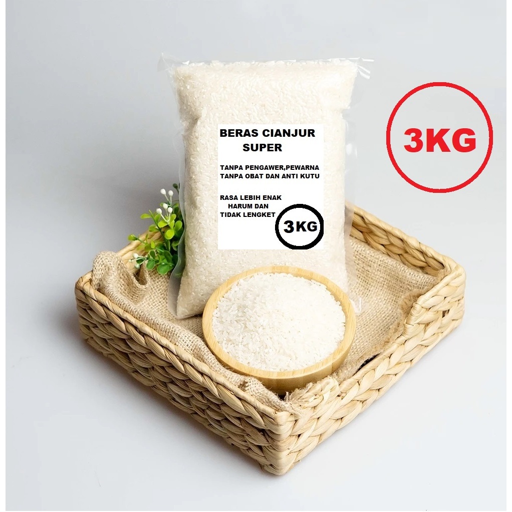 

Beras Cianjur Setra Ramos 3 Kg Beras Pulen Langsung dari Petani Kemasan 3 Kg Murah